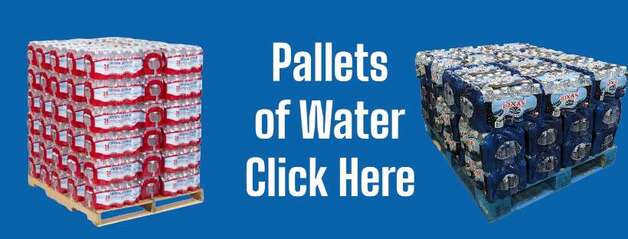 Click to see pallet of bottled water options available in Austin, Round Rock TX and surrounding areas